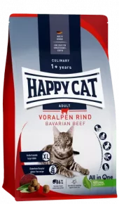 Happy Cat Culinary Adult Okse 1,3 kg – Tørrfôr Store Biter (Tannpleie & Leddstøtte)