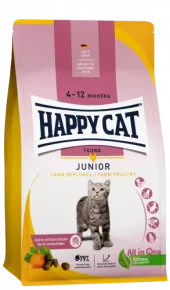 Happy Cat Junior Kylling 10 kg – Tørrfôr for Kattunge 4-12 Mnd (Immunstøtte)