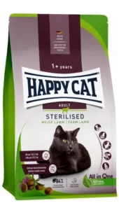 Happy Cat Sterilisert Adult Lam 1,3 kg – Lavfett 10,5% Vektkontroll (Sensitiv Mage)