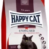 Happy Cat Sterilisert Adult Oksekjøtt 1,3 kg – Lavfett 10,5% & Store Biter for Tannpleie