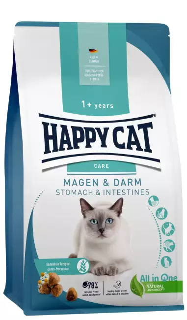 Happy Cat Sensitive Mage & Tarm 4 kg – Glutenfri And (Lettfordøyelig for Voksne Katter)
