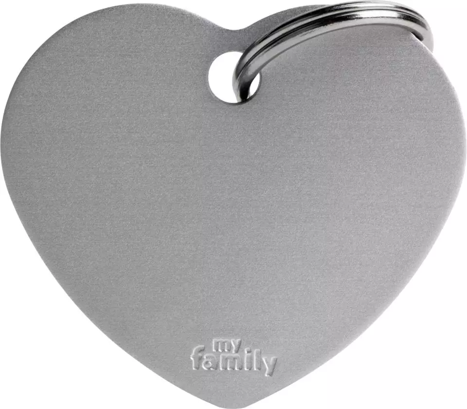 MyFamily Basic, hjerte grå L