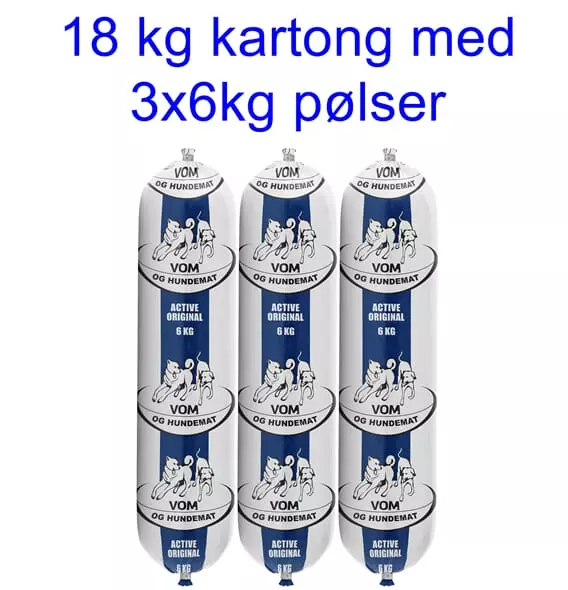 VOM 18 kg Active (3*6 kg pølser)