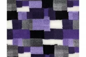 Vetbed Patchwork - Lila/grå/vit/svart 100*150cm