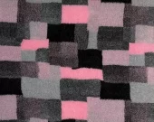 Vetbed Patchwork - Rosa/grå/svart 100-150cm