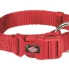 Halsb. Premium 40-65cm 25mm L/XL Rød M/Hurtiglås
