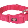 Halsb. Premium 40-65cm 25mm L/XL Fuchsia M/Hurtiglås