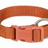 Halsb. Premium 40-65cm 25mm L/XL Rust M/Hurtiglås
