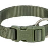 Halsb. Premium 201733 40-65cm 25mm L/XL Olive Green M/Hurtiglås