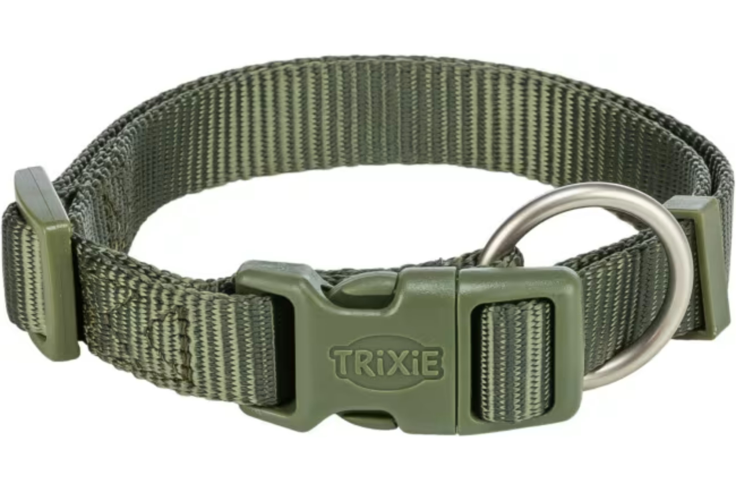 Halsb. Premium 201733 40-65cm 25mm L/XL Olive Green M/Hurtiglås
