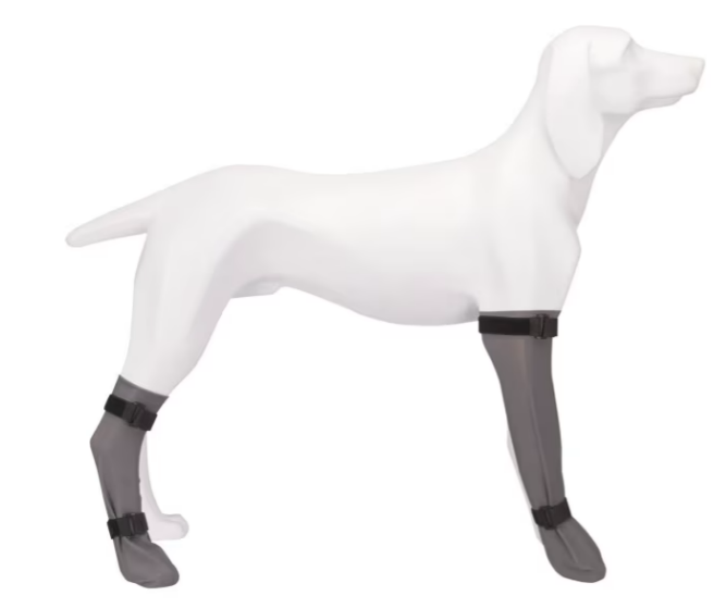 Hundesokk Silikon Grå, M 8x35cm