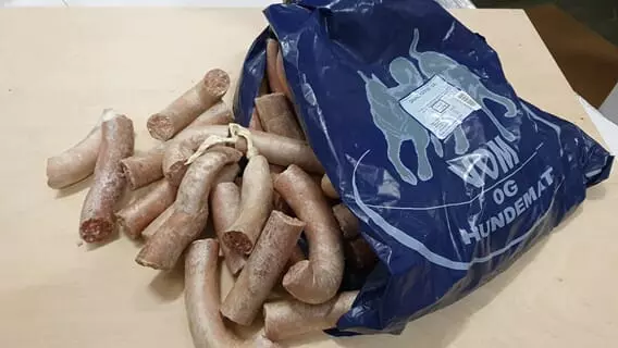 VOM Snackpølse 10kg Kyllingfett m/Lever