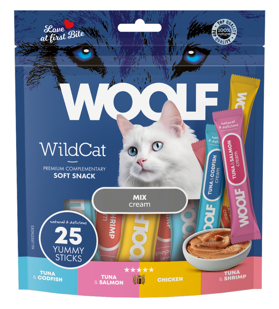 Woolf WildCat Cream – Mixpakke 25pk