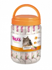 Truly Cat Kremet Slikkesnack Kylling & Okse – 30 Tuber (420g)