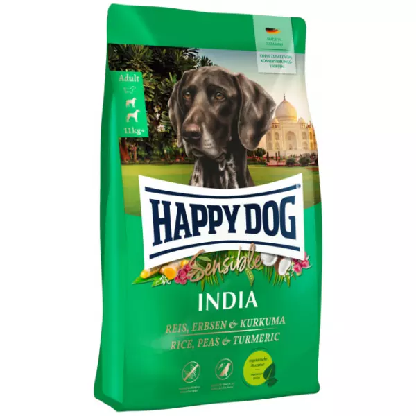 Happy Dog Sensible India 10 kg – Vegetarisk Tørrfôr for Sensitiv Mage