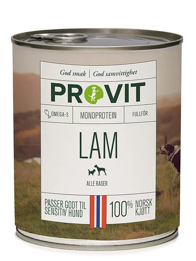 Provit Godbiten Boksemat Lam 12*800g