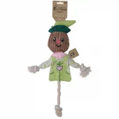 Garden Paws Scarecrow Indy Fields M – Robust plysjleke med gjennomgående tau