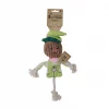 Garden Paws Scarecrow Indy Fields S – Robust plysjleke med gjennomgående tau til liten hund