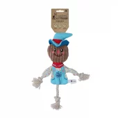 Garden Paws Scarecrow Calvin Crow S – Robust plysjleke med gjennomgående tau til liten hund