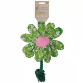 Garden Paws Flower Summer Shrubs M – Robust plysjleke med gjennomgående tau