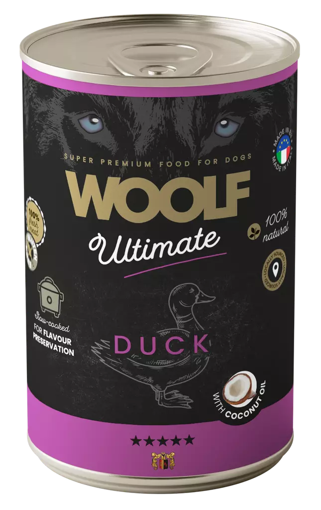 Woolf Boksemat Duck med kokosolje 400g