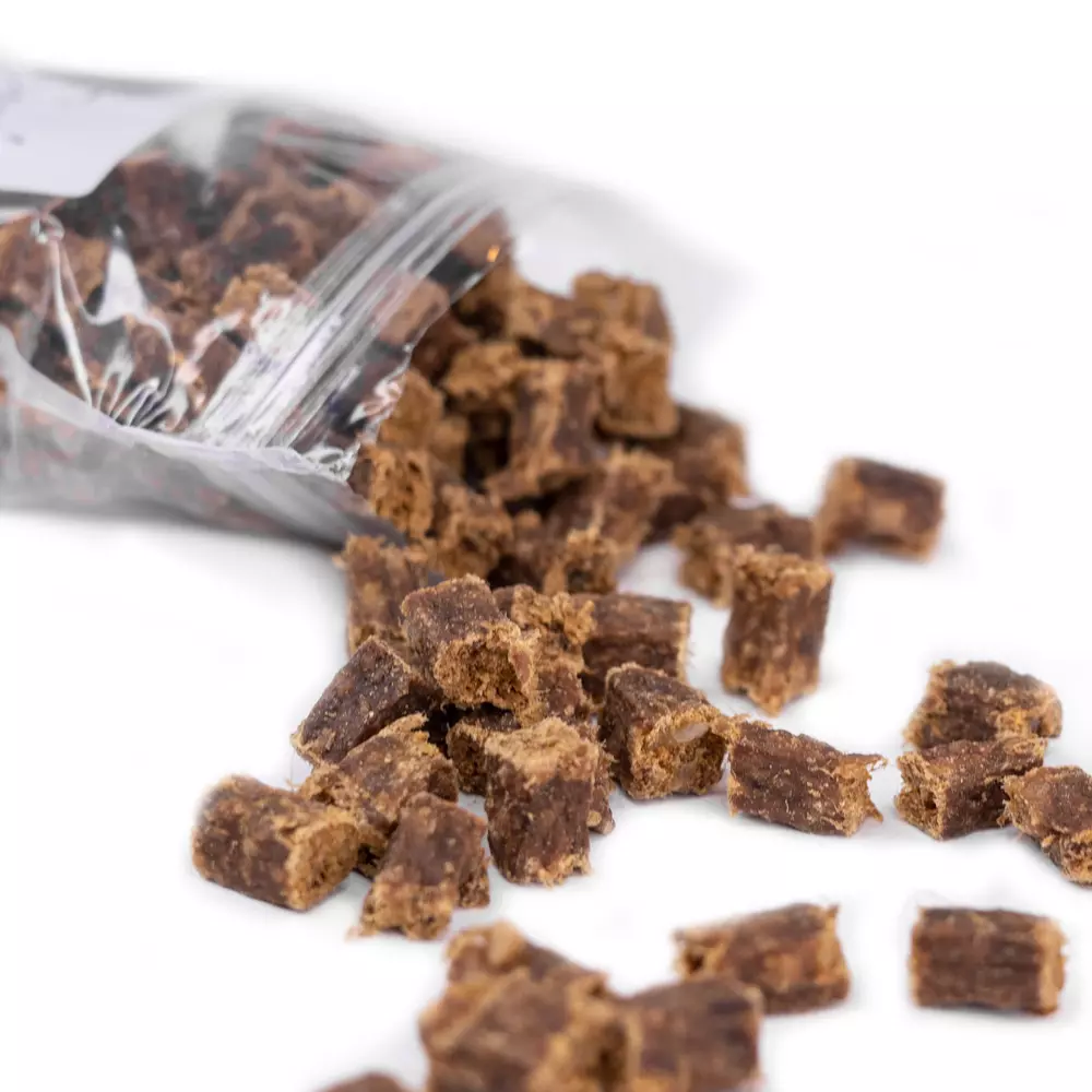 Snack'it Myke Lammeterninger (100g) – Perfekt Godbit for Hundetrening