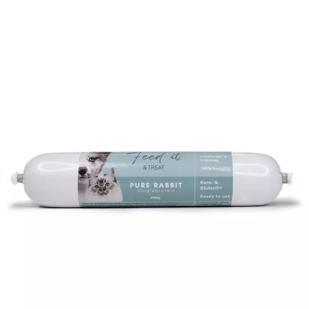 Feed'it & Treat Pure Kanin godbitpølse 400g