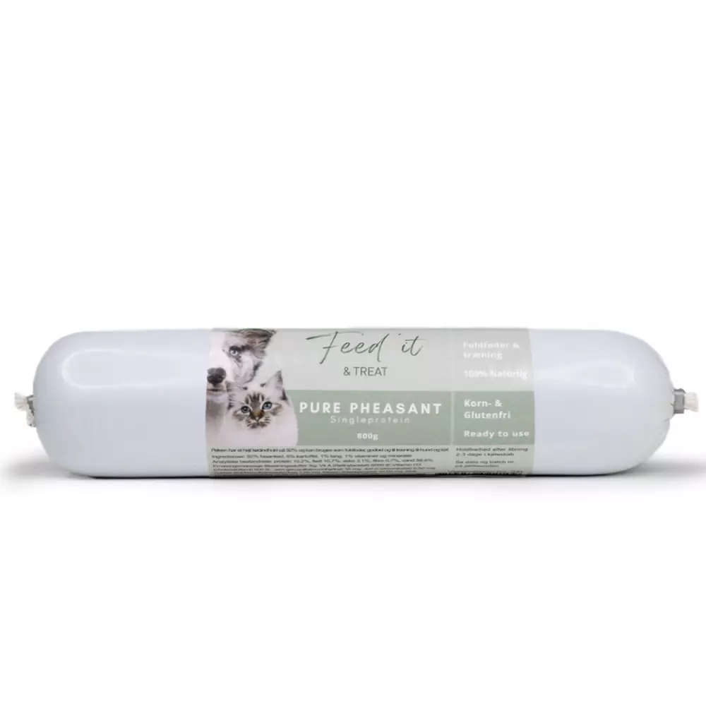 Feed'it & Treat Pure Fasan godbitpølse 800g