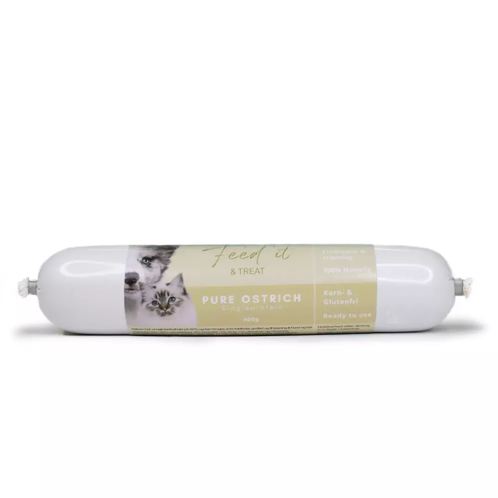 Feed'it & Treat Pure Struts godbitpølse 400g