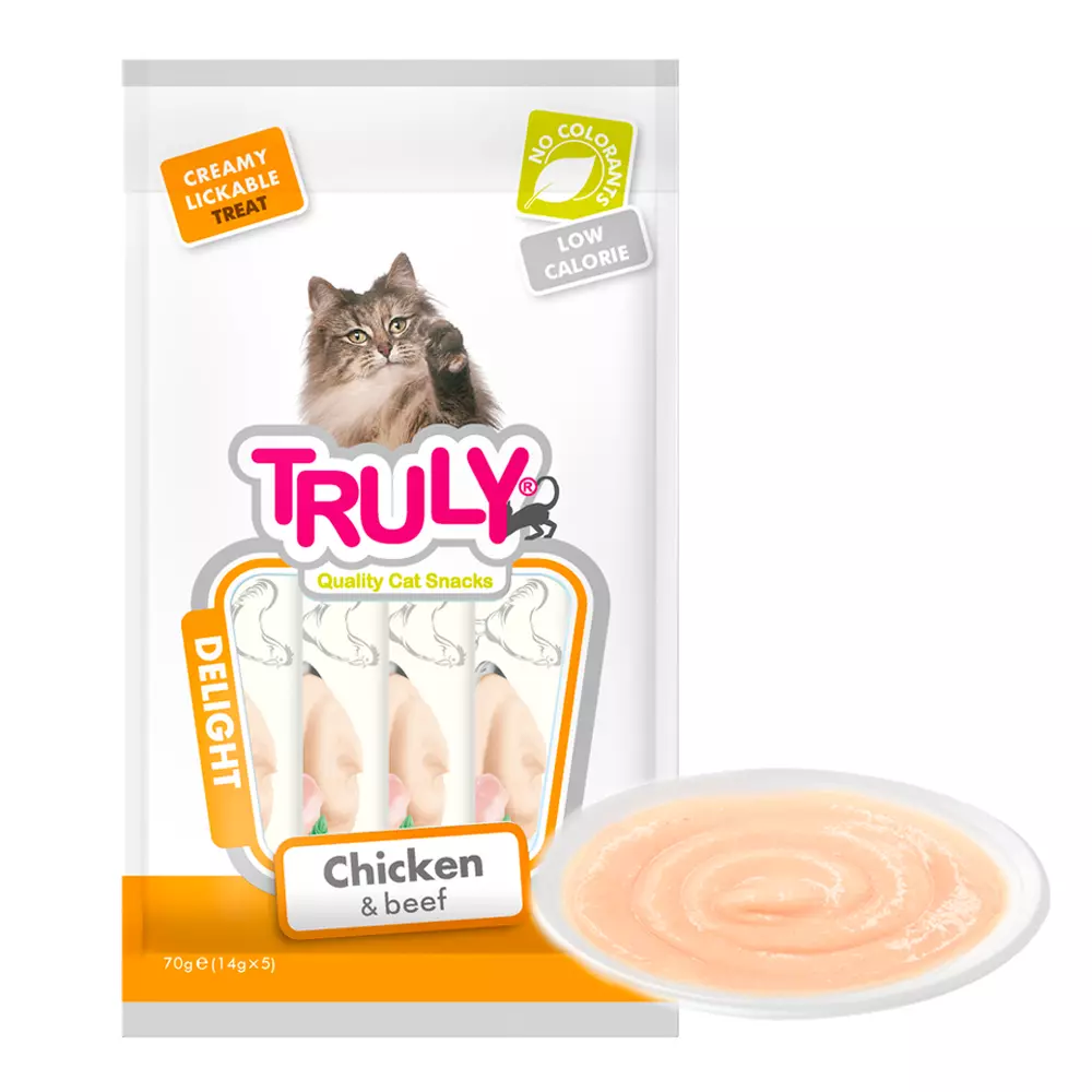 Truly Cat Creamy Lickable Chicken & Beef 70g