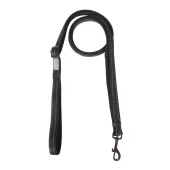 Rukka Pets Solid Leash Sort Str. S – Justerbart leiebånd med neoprenpolstring for optimalt grep