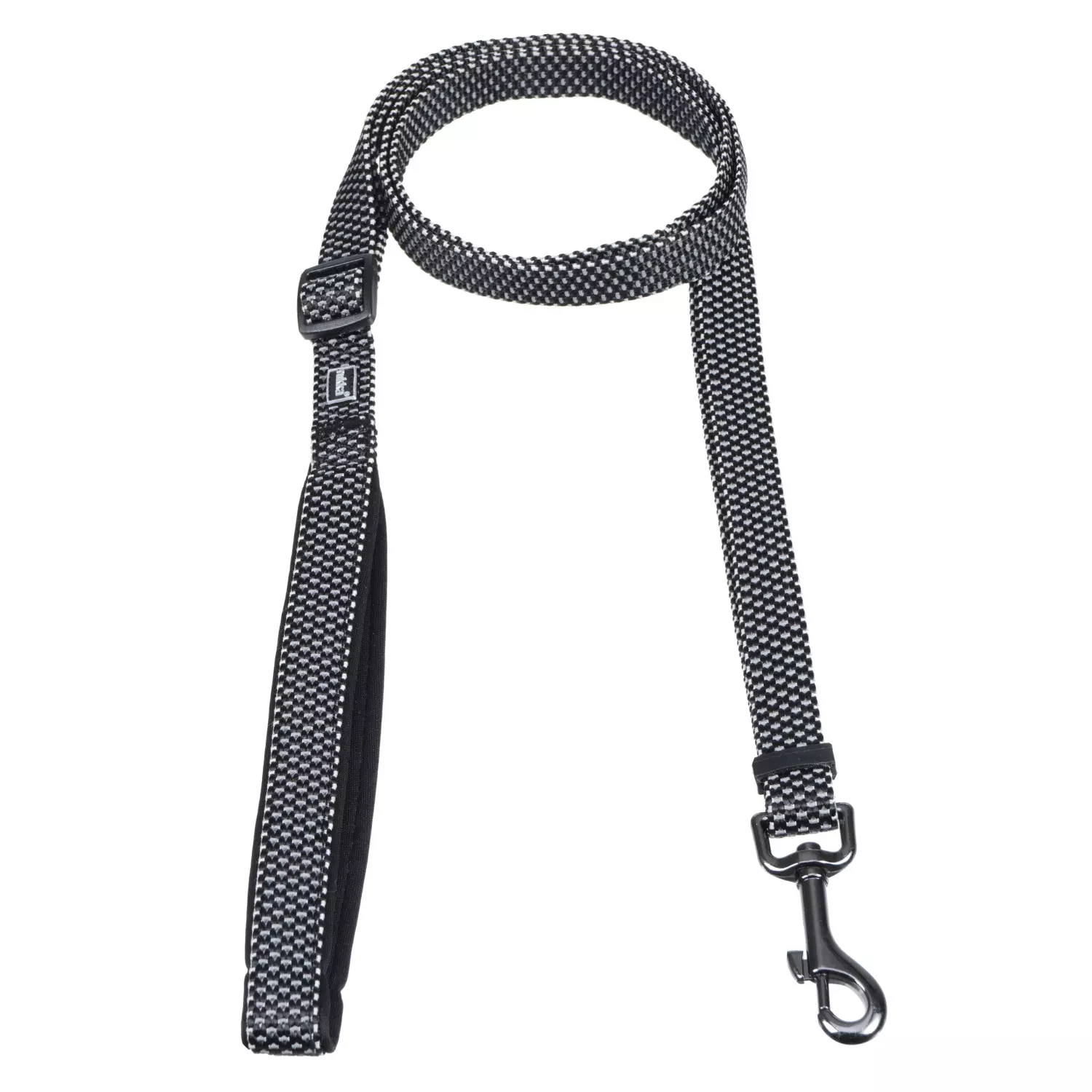Rukka Pets Star Leash Sort Str. S – Justerbart refleksbånd med polstret grep