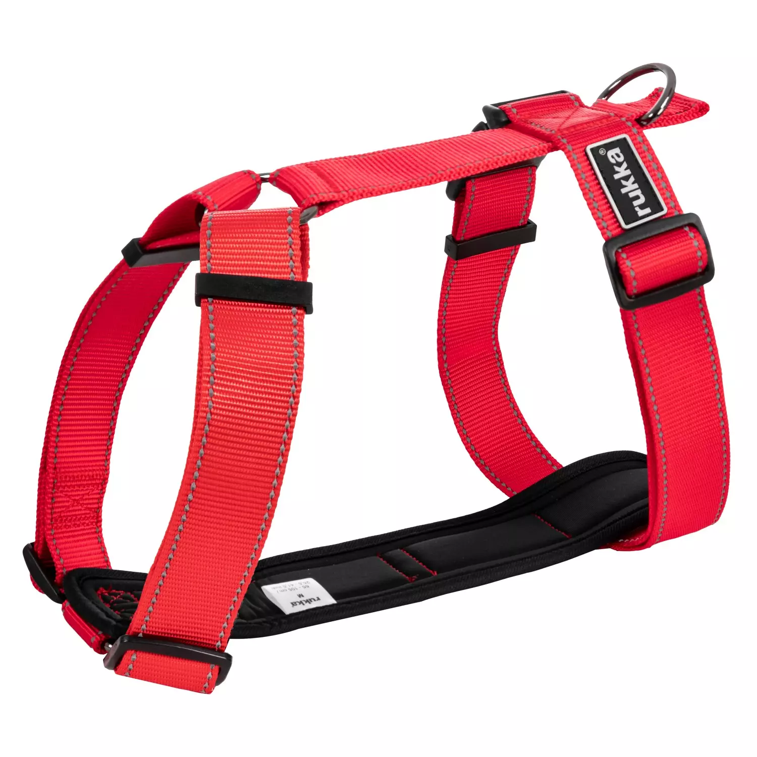 Rukka Pets Form Y-sele Rød Str. S – Ergonomisk hundesele med neoprenpolstring