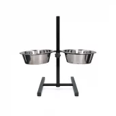 Feed and drinking bowl stainless steel T-stand Ø 25 cm (2.8 l)