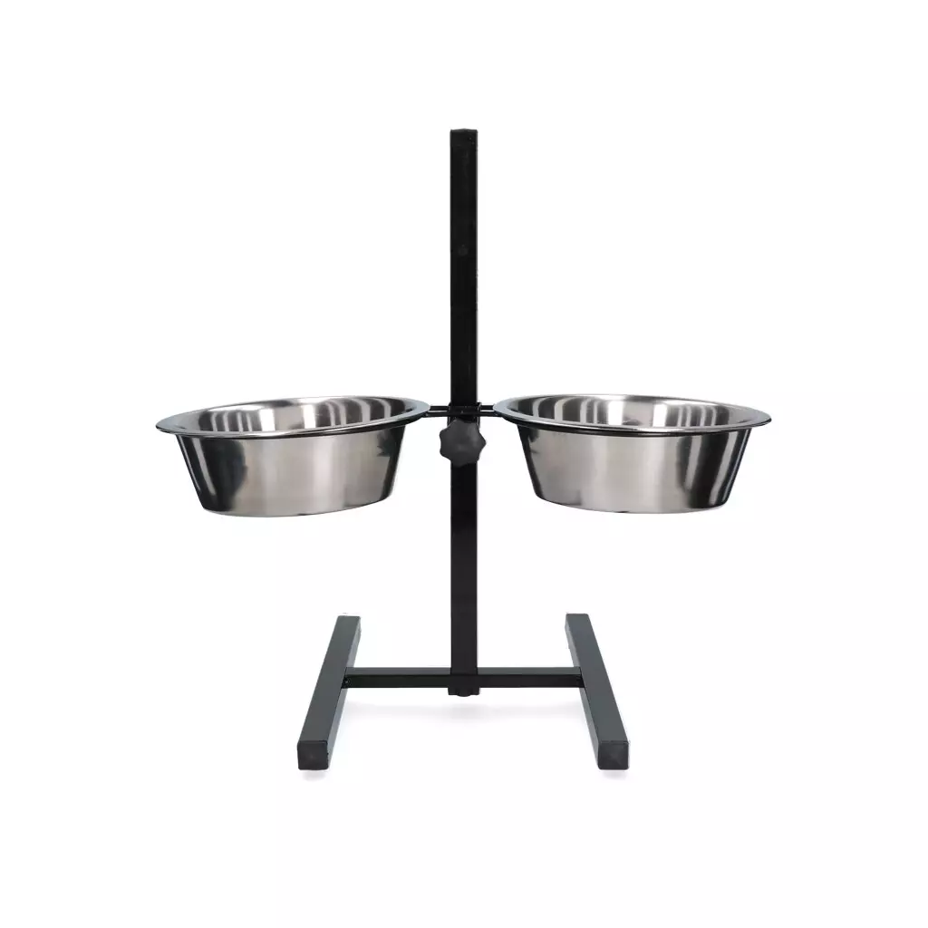 Feed and drinking bowl stainless steel T-stand Ø 25 cm (2.8 l)