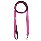 Rukka Pets Solid Leash Rosa Str. S – Justerbart leiebånd med neoprenpolstring for optimalt grep