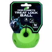 Dog Comets Treat Lock Ball Green