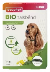 Beaphar Bio Flåtthalsbånd til hund 65 cm – Naturlig beskyttelse mot flått og lopper