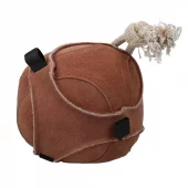 Excellent Horse Fun Play Ball Suede – Holdbar lekeball i brunt semsket skinn for hest