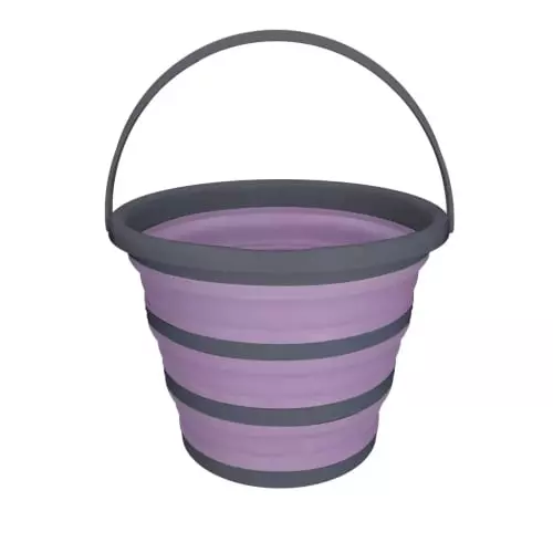 Excellent Horse Bucket Foldable Purple/Gray