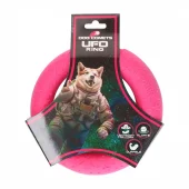 Dog Comets UFO Ring Small Rosa – Slitesterk og flytende kastering i skånsom TPR-gummi