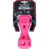 Dog Comets Airflow Bone Rosa S (15 cm) – Slitesterkt gummibein til hund med luftehull