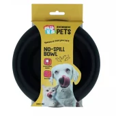 Excellent Pets No-Spill Bowl 300ml Grå – Antisøl-skål i silikon til hund og katt