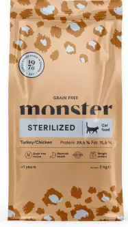 Monster GF Sterlilized Turkey/Chicken 2kg