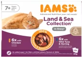 Iams Land & Sea Collection In Gravy 7+ 12x85g