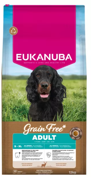 Eukanuba Adult All Breed Grainfree Hjort 12kg
