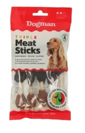 Dogman Triple Meat Sticks 5p 12,5cm