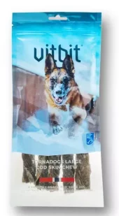 Vitbit Tornadogs Large 5stk M/Torsk ca 100g