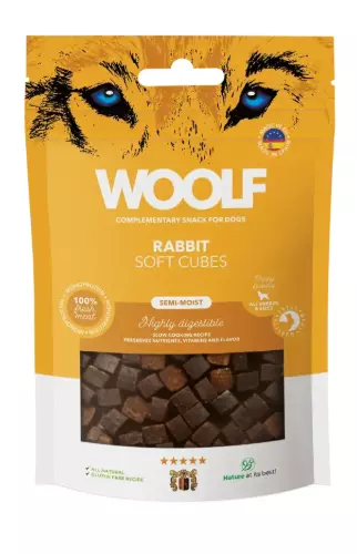 Woolf Soft Cubes Rabbit 100g