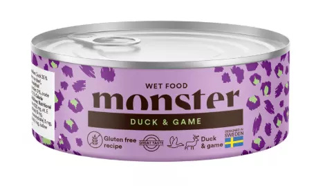 Monster Cat Våtfor Duck & Game 100g